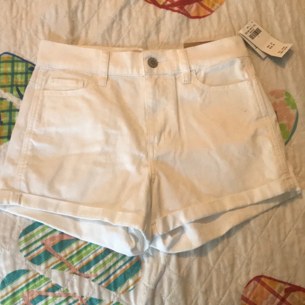 Hollister White Short-shorts